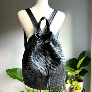 Faux Leather Backpack